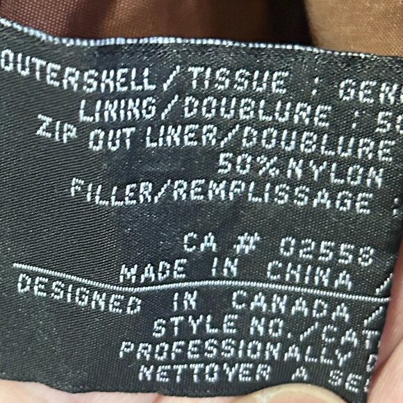 Vtg Danier Men’s Leather Brown 3/4 Coat (Fits Women’s L/XL) Lined Jacket Western - Picture 7 of 9